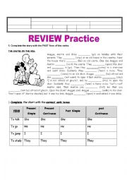 English Worksheet: Simple Past and Past Continuous