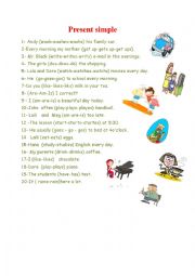 English Worksheet: present simple