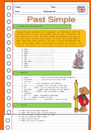 English Worksheet: PAST SIMPLE