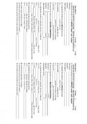 English Worksheet: 8 TH GRADE - SECOND CONDITIONAL