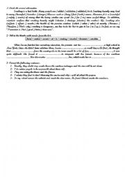 English Worksheet: 9 form remedial work