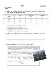 English Worksheet: GOING TO