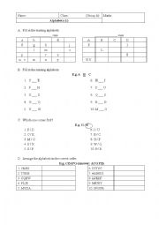 English Worksheet: Dictionary skills: Alphabetical order