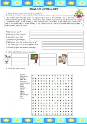 English Worksheet: simple present