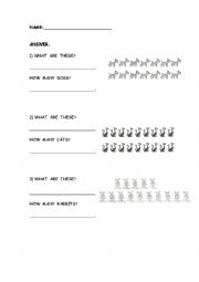 English Worksheet: revision of  numbers