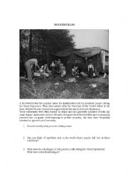 English Worksheet: The Great Depression Intro 