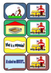 Dice BoardGame Cards 2 - School