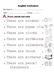 English Worksheet: Plural Nouns