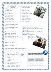 English Worksheet: I hate everything about you - Three Days Grace
