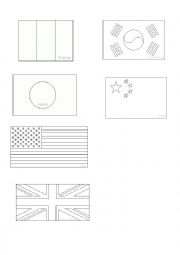 English Worksheet: Flags