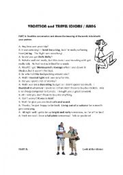 Travel Vacation idioms slang and vocabulary