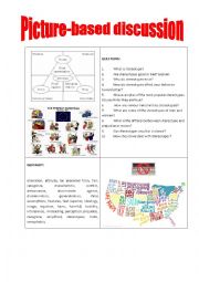 English Worksheet: Picture-based discussion stereotypes