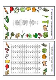 English Worksheet: Vegetables