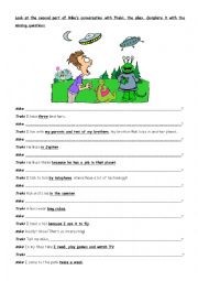 English Worksheet: Asking questions