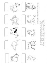 English Worksheet: ANIMALS