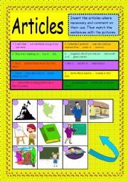 English Worksheet: Articles