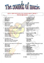 English Worksheet: From rock to pop