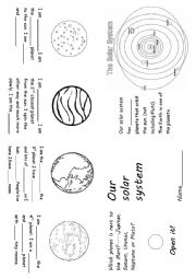 English Worksheet: Solar System