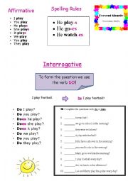 Present Simple Worksheet