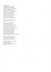 English Worksheet: To Zion 
