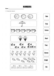 English Worksheet: numbers