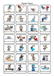 English Worksheet: Olympic sports pictionary KEY INCLUDED