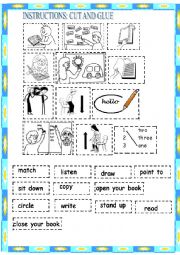 English Worksheet: INSTRUCTIONS