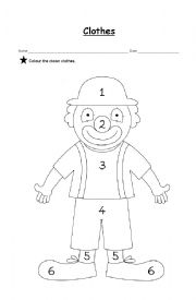 English Worksheet: Clothes