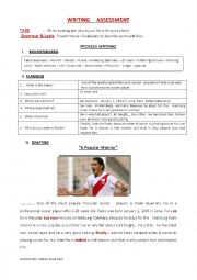 English Worksheet: A POPULAR PERUVIAN WARRIOR