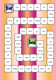 English Worksheet: Opposites