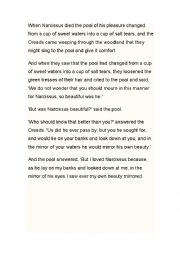 English Worksheet: A poem in prose by Oscar Wilde