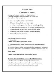 English Worksheet: Sentence Types 