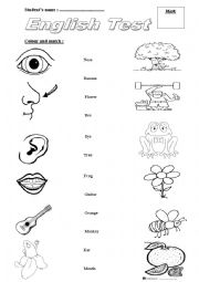 English Worksheet: Test CP