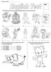 English Worksheet: Test C2