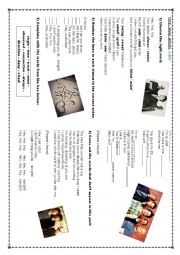 English Worksheet: Song Activity - Hey Soul Sister - Train