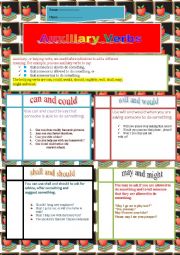 English Worksheet: auxiliary verbs