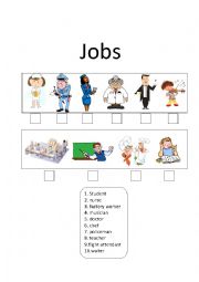 English Worksheet: job