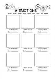 English Worksheet: Emotions