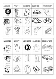 32 BINGO GAME CARDS - HOUSEHOLD ITEM…: English ESL worksheets pdf