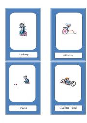 English Worksheet: Paralympic Flashcards