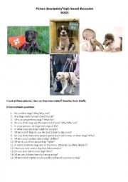 English Worksheet: Topic-based discussion DOGS