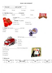 English Worksheet: 6th Grades General Revision 