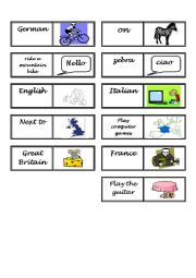 Mixed Vocabulary Domino 2