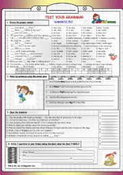 English Worksheet: Test your grammar (part 2)