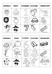 32 BINGO GAME CARDS - HOUSEHOLD ITEM…: English ESL worksheets pdf & doc