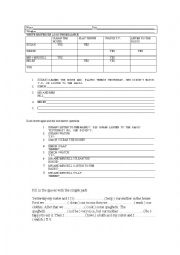 English Worksheet: SIMPLE PAST - REGULAR VERBS