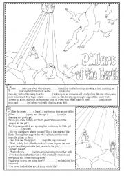 English Worksheet: Pillars of the Earth(Simple Past-Reading Comprehension)