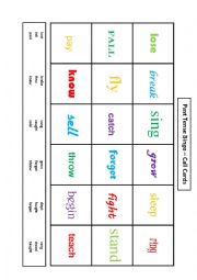 English Worksheet: Past Simple Bingo 2