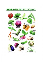 VEGETABLES - PICTIONARY
