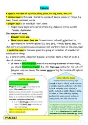 English Worksheet: Plural and collective nouns